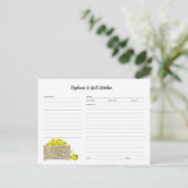 Apple Crate Recept Kaart sjabloon (Staand voorkant)