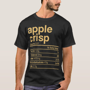 Apple Crisp Nutrition Feit Funny Thanksgiving Chri T-shirt