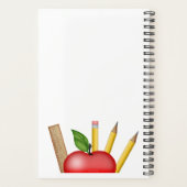 Apple Cupcake Custom Planner van de leraar (Achterkant)