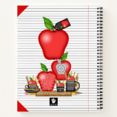 Apple Cupcake (groot notebook) van de leerkracht Notitieboek (Achterkant)