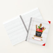 Apple Cupcake (groot notebook) van de leerkracht Notitieboek (Binnen)