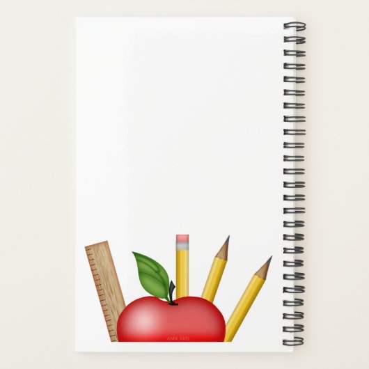 Apple Custom Planner van de leraar (Achterkant)