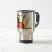 Apple Custom Travel Mug van de leraar Reisbeker (Voorkant rechts)