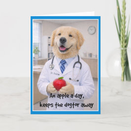 Apple + Cute Get Well Card AB-2 Kaart
