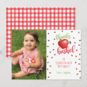 Apple Dankkaart met Foto Kaart (Voorkant / Achterkant)