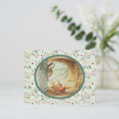 Apple Dappley Rabbit and Basket of Carrots Briefkaart (Staand voorkant)