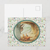 Apple Dappley Rabbit and Basket of Carrots Briefkaart (Voorkant / Achterkant)