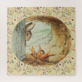 Apple Dappley Rabbit and Basket of Carrots Legpuzzel (Verticaal)