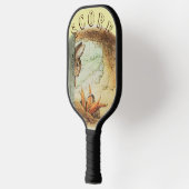 Apple Dappley Rabbit and Basket of Carrots Pickleball Paddle (Links)