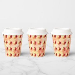 Apple Design Wegwerp Koffiebeker Papieren Bekers