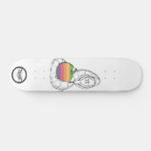 Apple Design with snake Persoonlijk Skateboard (Horizontaal)