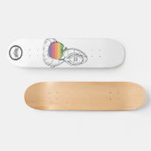 Apple Design with snake Persoonlijk Skateboard (Horizontaal)