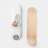 Apple Design with snake Persoonlijk Skateboard (Voorkant)