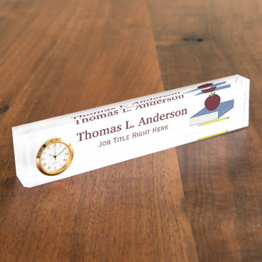 Apple Desk-naamplaat Naambordje (Zijkant)