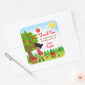 Apple die donkere huidsmeisje koopt Birthday Dank  Vierkante Sticker (Envelop)