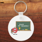 Apple die een val op een schoolbord gooit sleutelhanger (Voorkant)