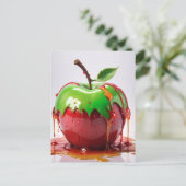 Apple digitale kunst briefkaart (Staand voorkant)