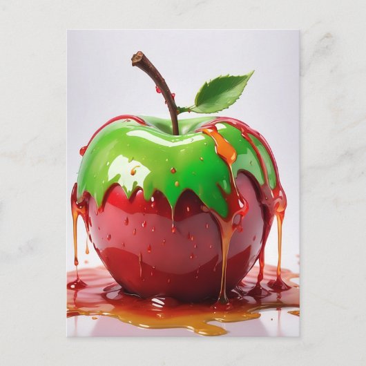 Apple digitale kunst briefkaart (Voorkant)