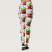 Apple digitale kunst leggings (Achterkant)