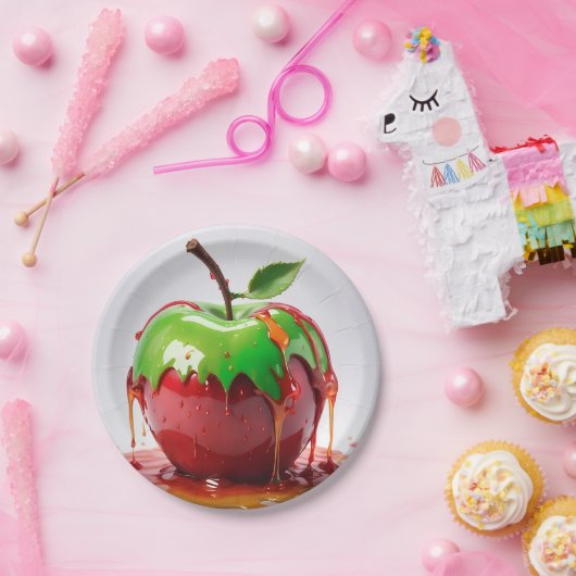 Apple digitale kunst papieren bordje (Feest)