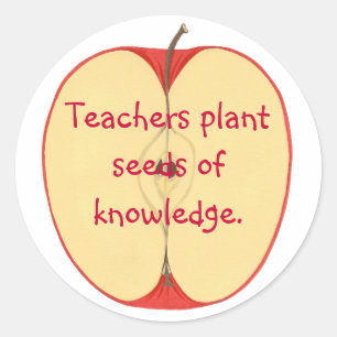 Apple, Docenten Plant Zaden van Kennis Stickers