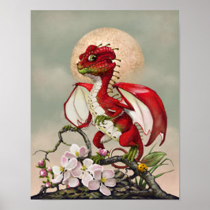Apple Dragon 11x14 (4x6 en hoger) Poster
