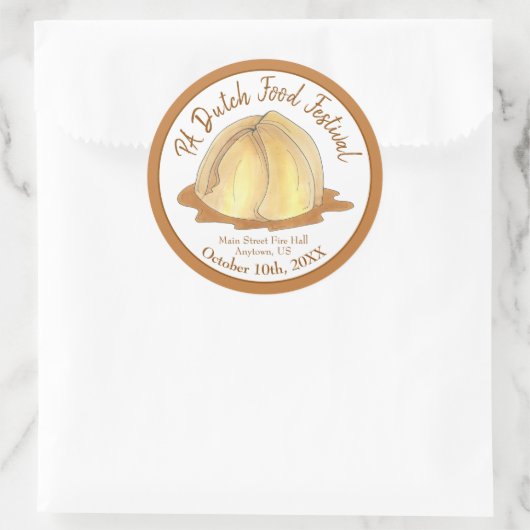 Apple Dumplings Amish Pennsylvania PA Nederlands e Ronde Sticker (Tas)