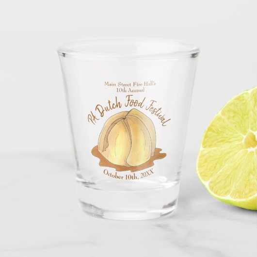Apple Dumplings Amish Pennsylvania PA Nederlands e Shot Glas (Voorkant)