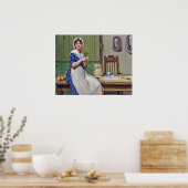 Apple Dumplings ~ George Dunlop Leslie 1835-1921 Poster (Keuken)