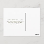 Apple en Book Welcome Back to School Briefkaart (Achterkant)