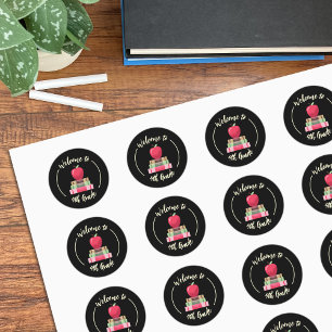 Apple en Books Chalkboard Back-to-School Sticker