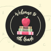 Apple en Books Chalkboard Back-to-School Sticker