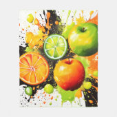 Apple en Citrus Burst Fleece Deken (Voorkant)