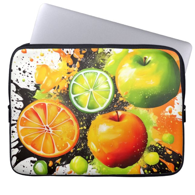 Apple en Citrus Burst Laptop Sleeve (Voorkant)