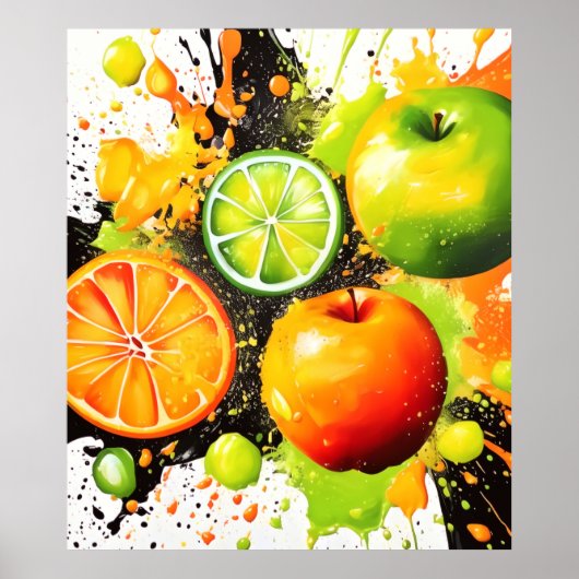 Apple en Citrus Burst Poster (Voorkant)