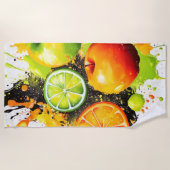 Apple en Citrus Burst Strandlaken (Voorkant)