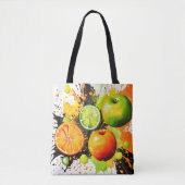 Apple en Citrus Burst Tote Bag (Voorkant)