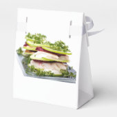 Apple en forel-appetizer bedankdoosjes (Achterkant)