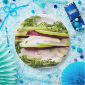 Apple en forel-appetizer papieren bordje (Feest)