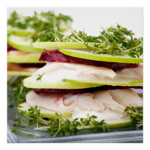 Apple en forel-appetizer perfect poster