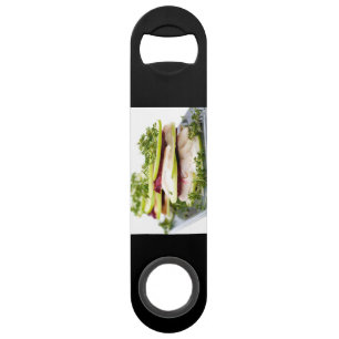 Apple en forel-appetizer speed flessenopener