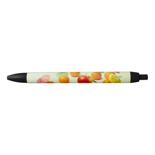 Apple en mandarijnen - Exotic Fruit Panorama Zwarte Inkt Pen (Voorkant)