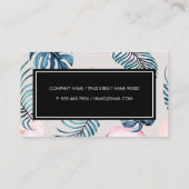 Apple en Monstera Leaves Visitekaartje (Achterkant)