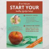 Apple en tape diëtist voedingsdeskundige Health Co Flyer (Voorkant)