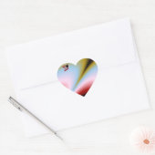 Apple en terug naar school - hart sticker (Envelop)