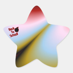 Apple en terug naar school - ster sticker