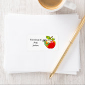 Apple en Worm gepersonaliseerd label (Insitu)