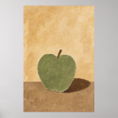 Apple en zijn Schaduw Waterverf Poster (Voorkant)