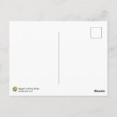 Apple Fairy Fantasy Art Nouveau Print Briefkaart (Achterkant)