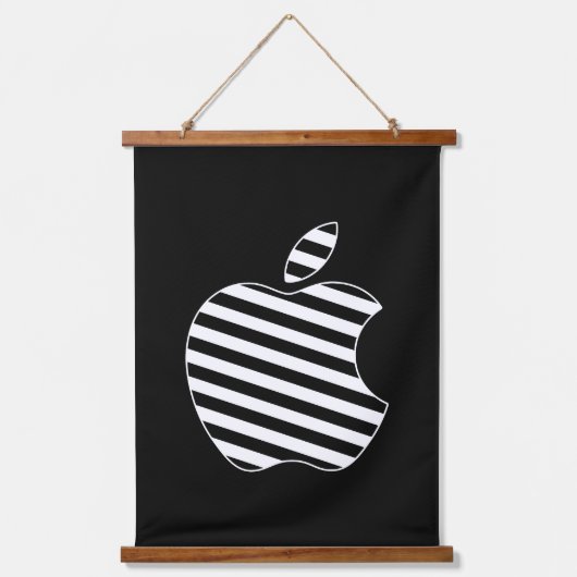 Apple Fan Art Logo Hangend Wandkleed (Voorkant)